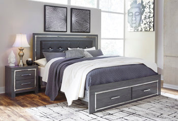 Lodanna King Panel Bed with 2 Storage Drawers Signature Design by Ashley® Bedroom