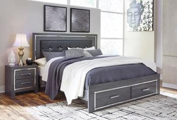 Lodanna King Storage Bed with Roll Slats — Foundation-Free Glam Signature Design by Ashley® Bedroom