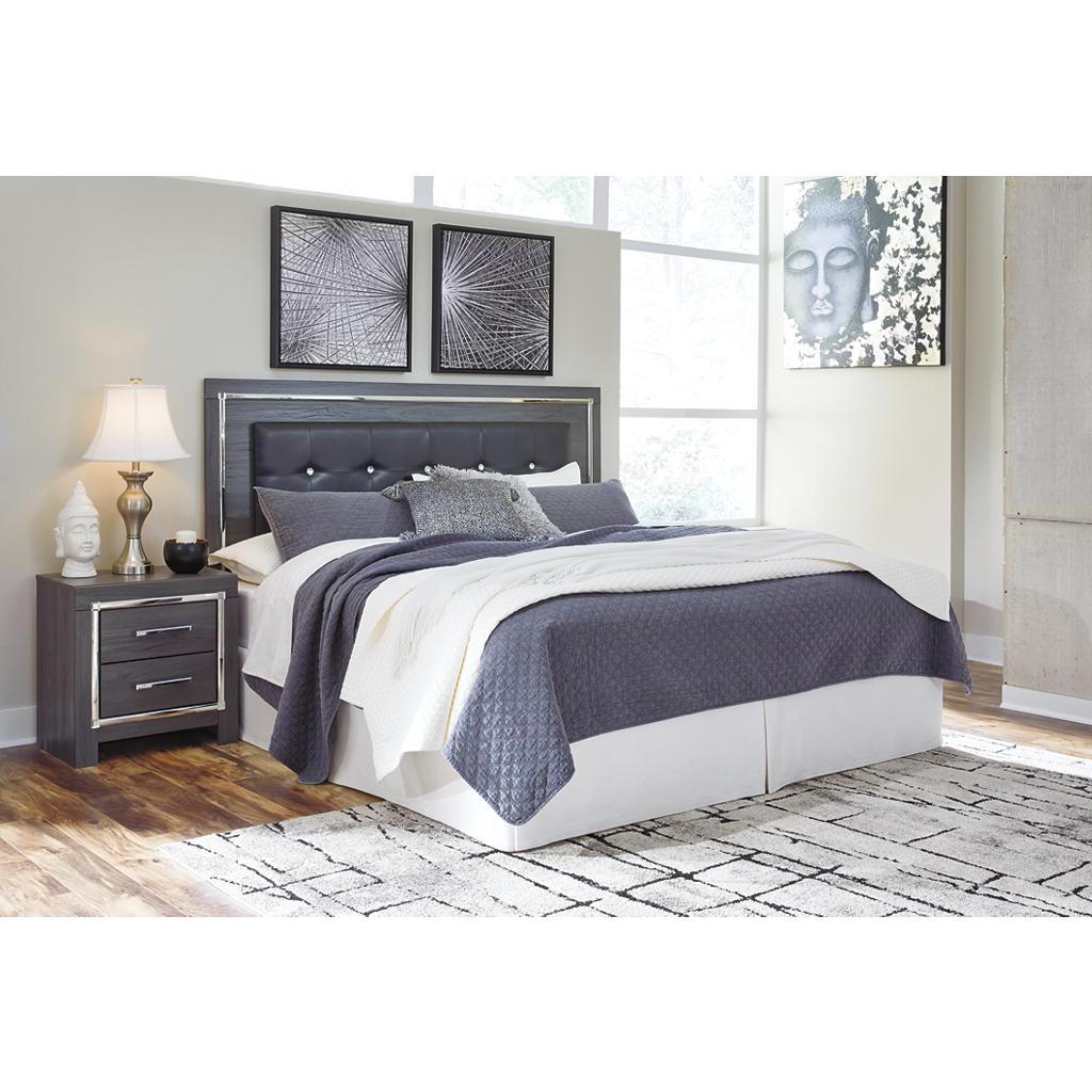 Lodanna King/Cal King Upholstered Panel Headboard — LED Gray Signature Design by Ashley® Bedroom