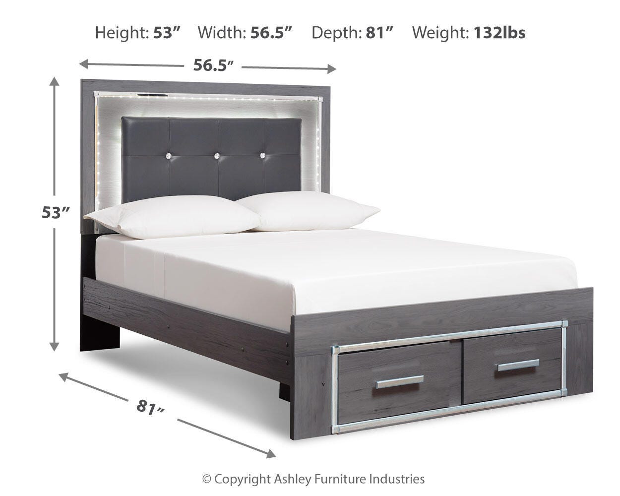 Lodanna Full Upholstered Storage Bed and Chest — 2-Piece Set Signature Design by Ashley® Bedroom