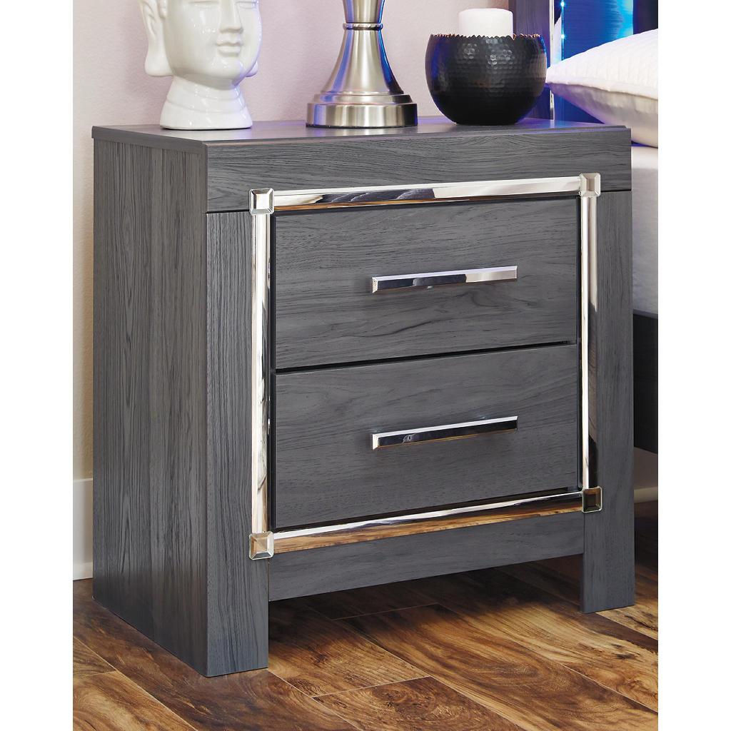 Lodanna Queen Storage Bed and Nightstand Set — Gray LED Pair Signature Design by Ashley® Uncategorized