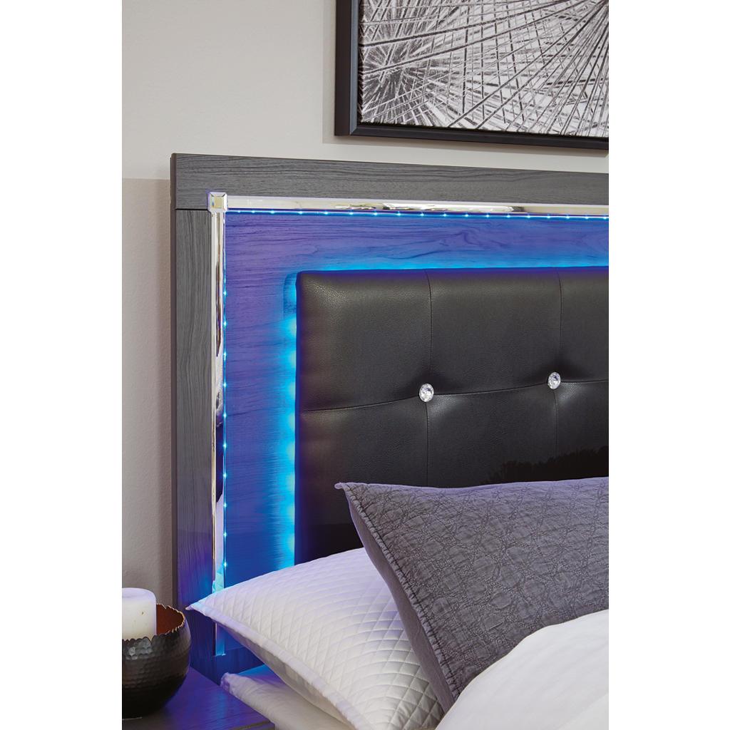 Lodanna King/Cal King Upholstered Panel Headboard — LED Gray Signature Design by Ashley® Bedroom