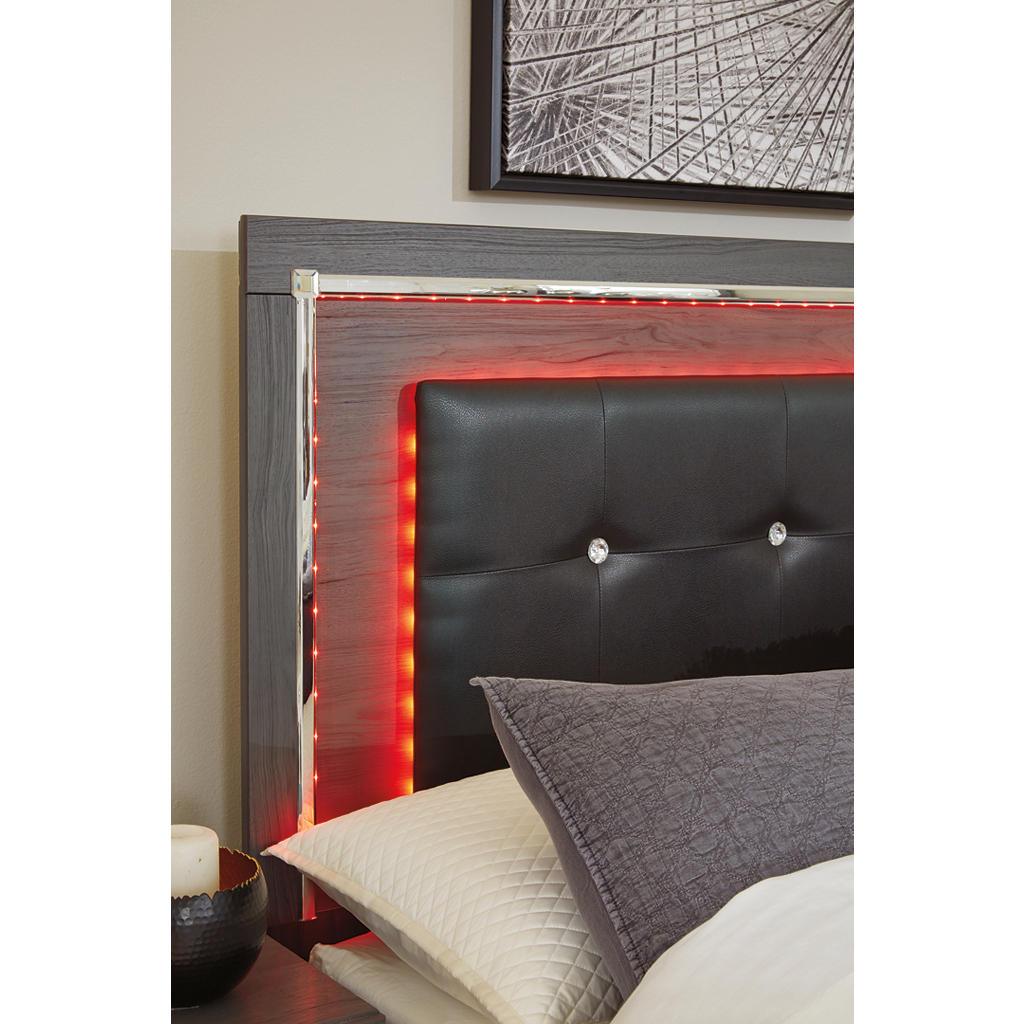 Lodanna King/Cal King Upholstered Panel Headboard — LED Gray Signature Design by Ashley® Bedroom