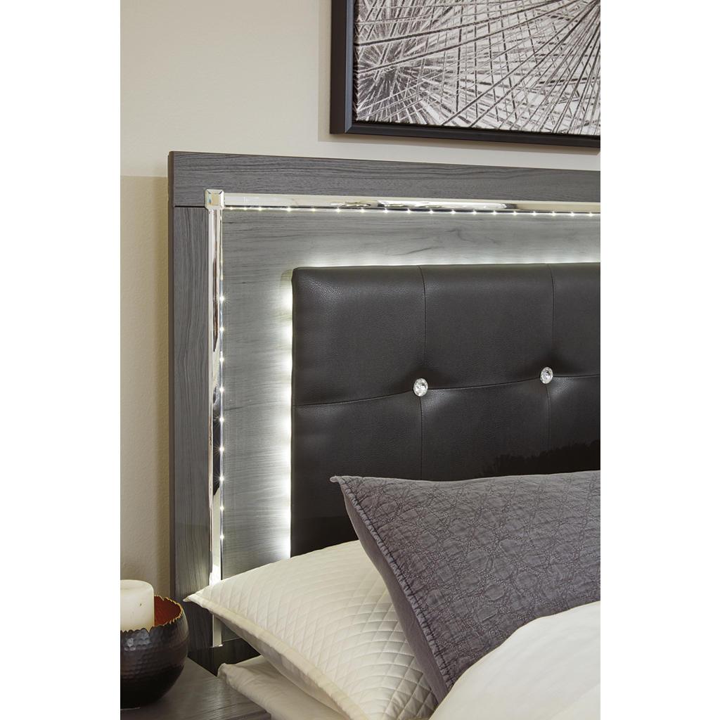 Lodanna King/Cal King Upholstered Panel Headboard — LED Gray Signature Design by Ashley® Bedroom
