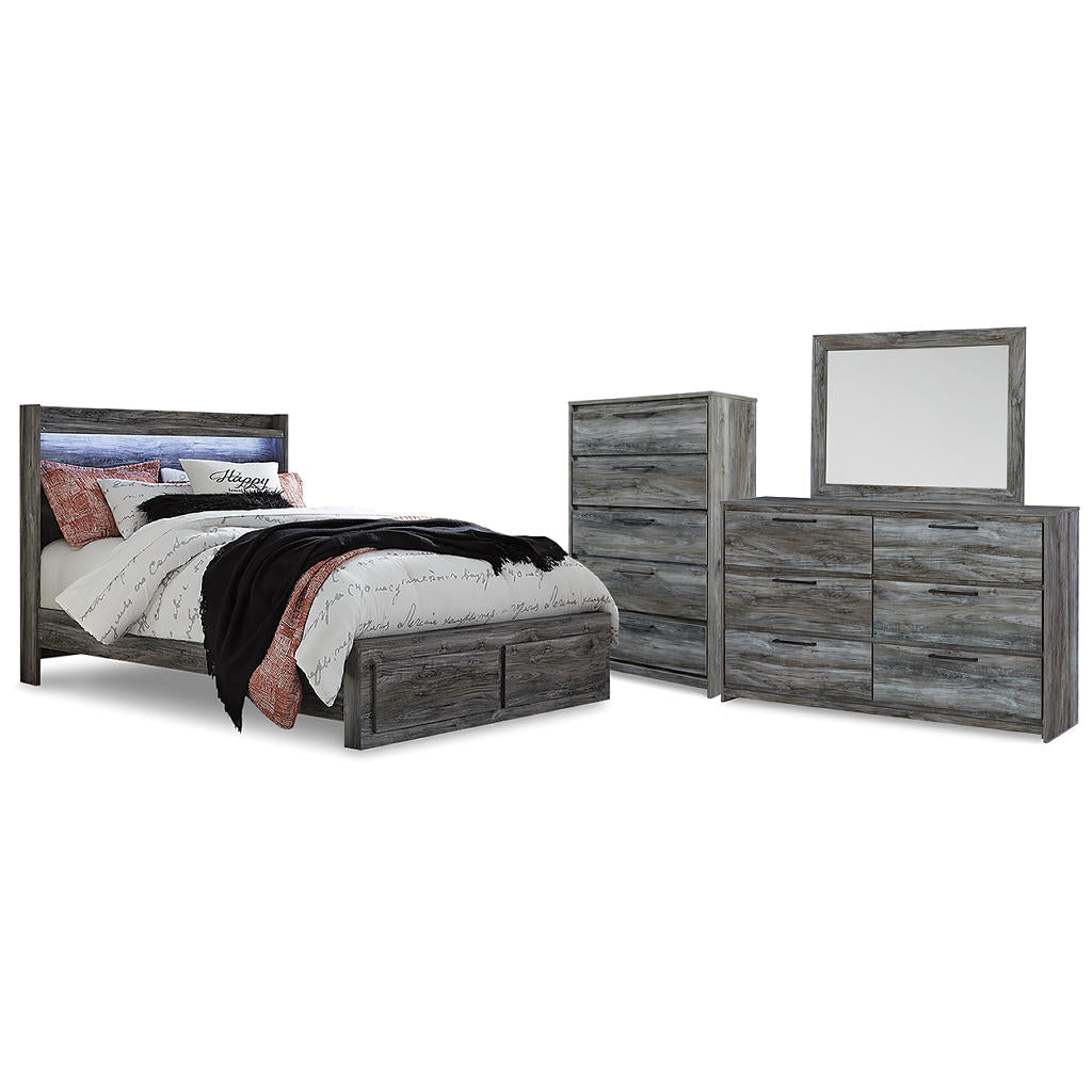 Baystorm Queen Storage Bed, Dresser, Mirror and Chest Signature Design by Ashley® Uncategorized
