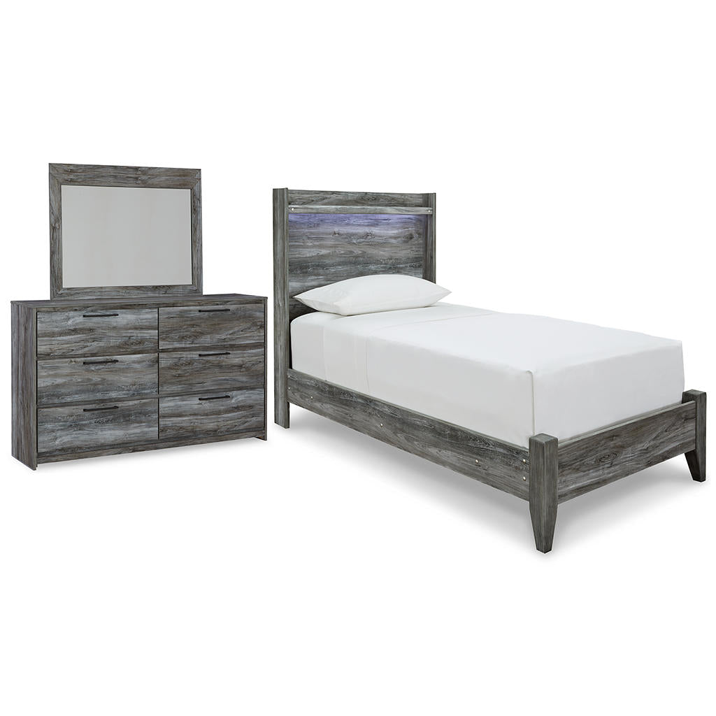 Baystorm Twin Panel Bed, Dresser and Mirror Signature Design by Ashley® Uncategorized