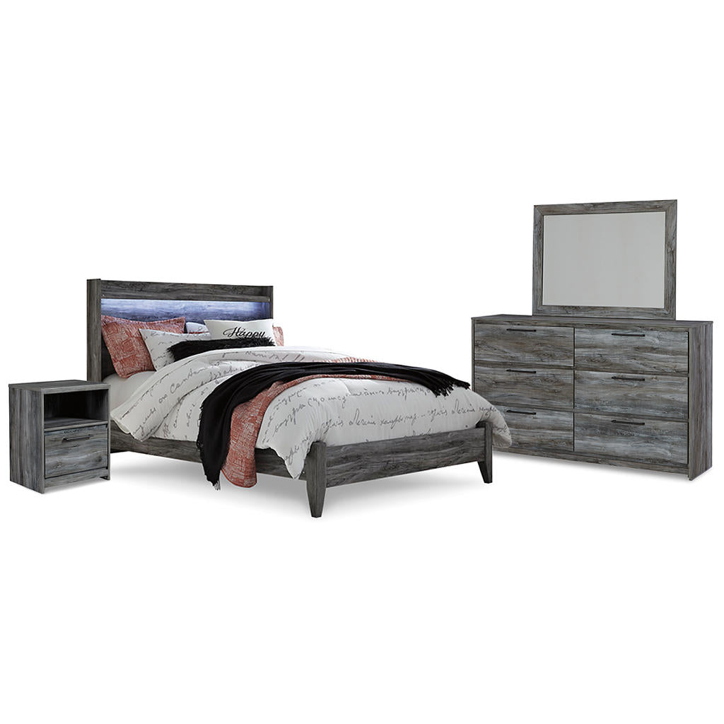 Baystorm Queen Panel Bed, Dresser, Mirror and Nightstand Signature Design by Ashley® Uncategorized