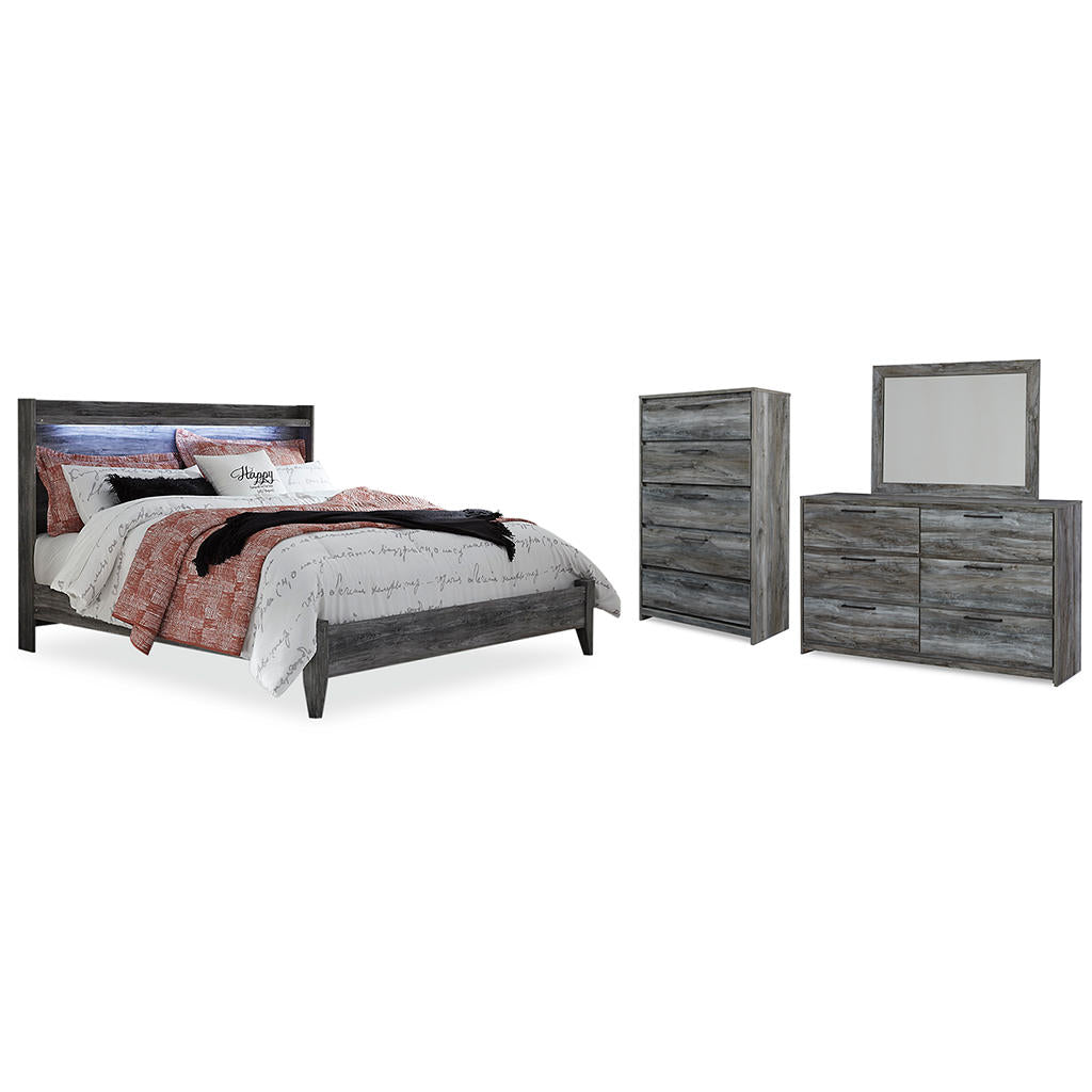 Baystorm King Panel Bed, Dresser, Mirror and Chest Signature Design by Ashley® Uncategorized