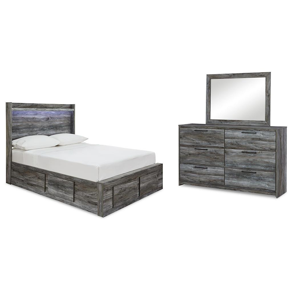 Baystorm Bedroom Set (B70) — Full panel storage bed, dresser, and mirror Signature Design by Ashley® Uncategorized