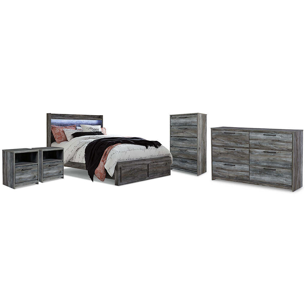 Baystorm King Panel Storage Bed, Dresser, Chest and 2 Nightstands Signature Design by Ashley® Uncategorized