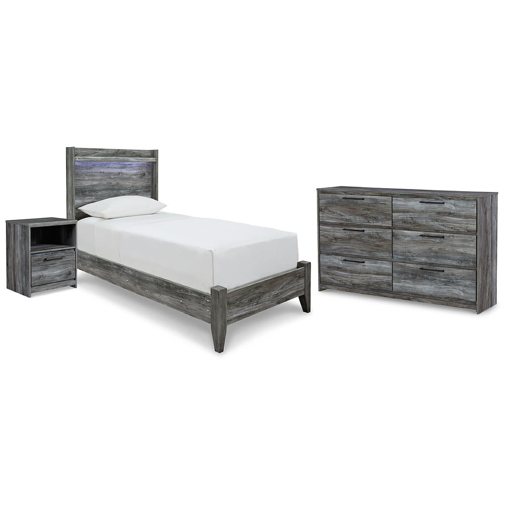 Baystorm Twin Panel Bed, Dresser and Nightstand Signature Design by Ashley® Uncategorized