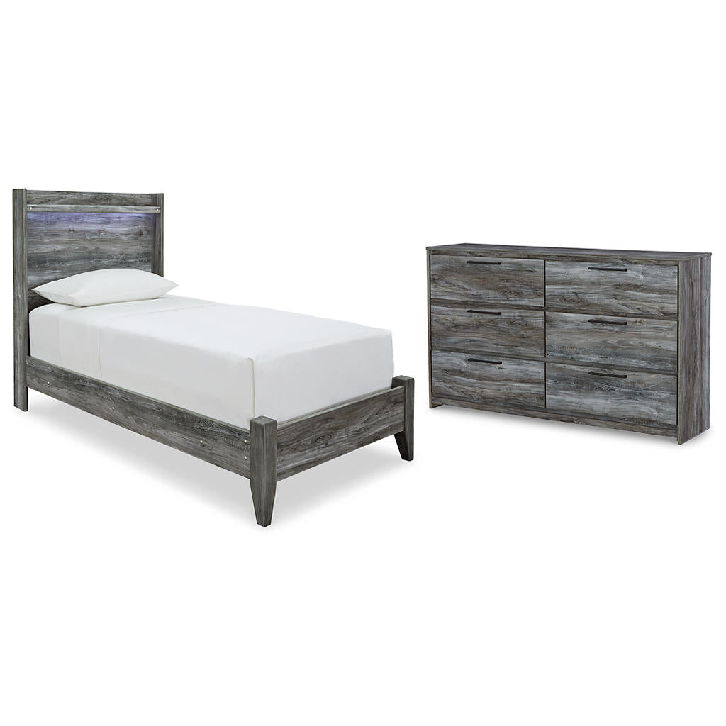 Baystorm Twin Panel Bed and Dresser Signature Design by Ashley® Uncategorized