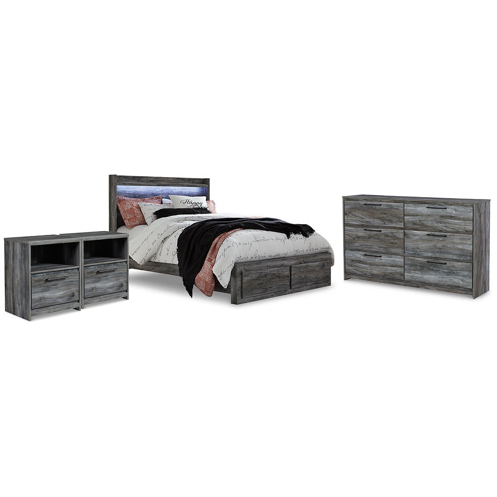 Baystorm Queen Panel Storage Bed, Dresser and 2 Nightstands Signature Design by Ashley® Uncategorized