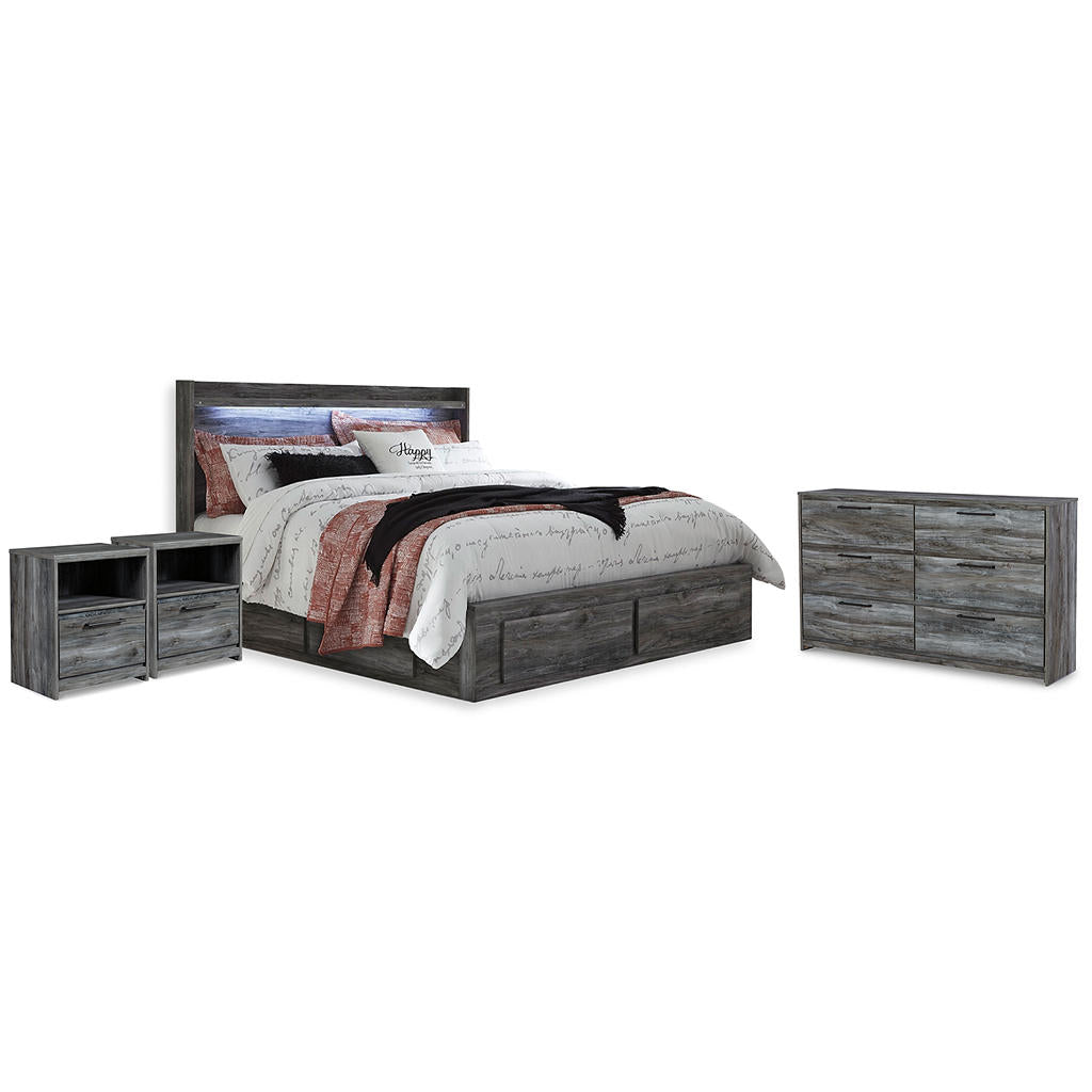 Baystorm King Storage Bed, Dresser and 2 Nightstands Signature Design by Ashley® Uncategorized