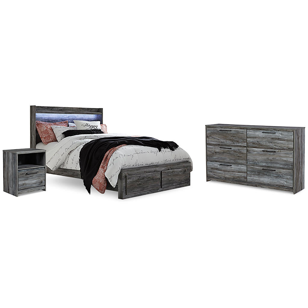 Baystorm Queen Panel Storage Bed, Dresser and Nightstand Signature Design by Ashley® Uncategorized