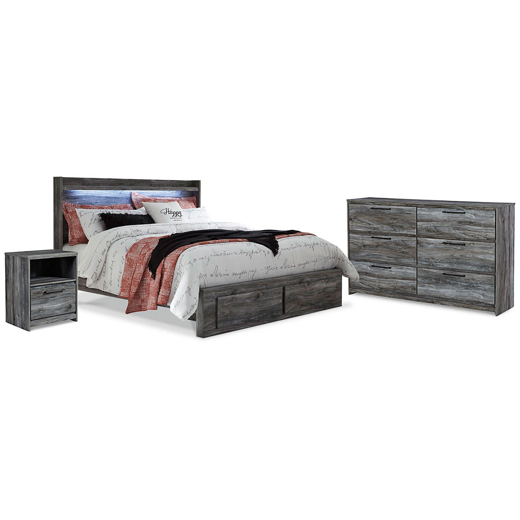 Baystorm King Panel Storage Bed, Dresser and Nightstand Signature Design by Ashley® Uncategorized