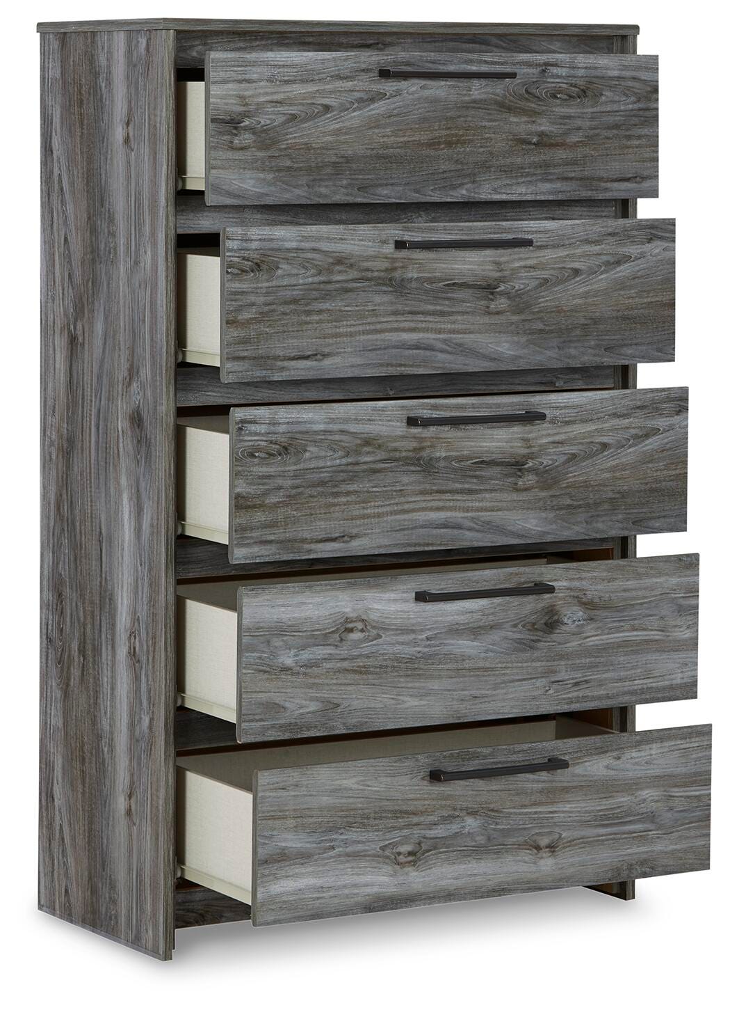 Baystorm King Panel Storage Bed, Chest and 2 Nightstands