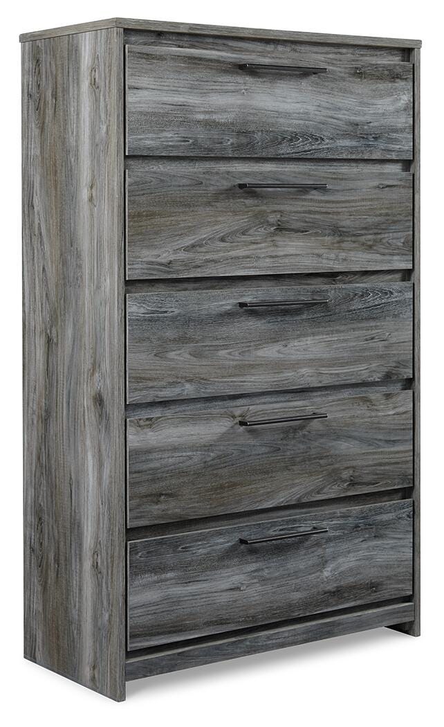Baystorm Twin Panel Bed, Dresser, Mirror and Chest