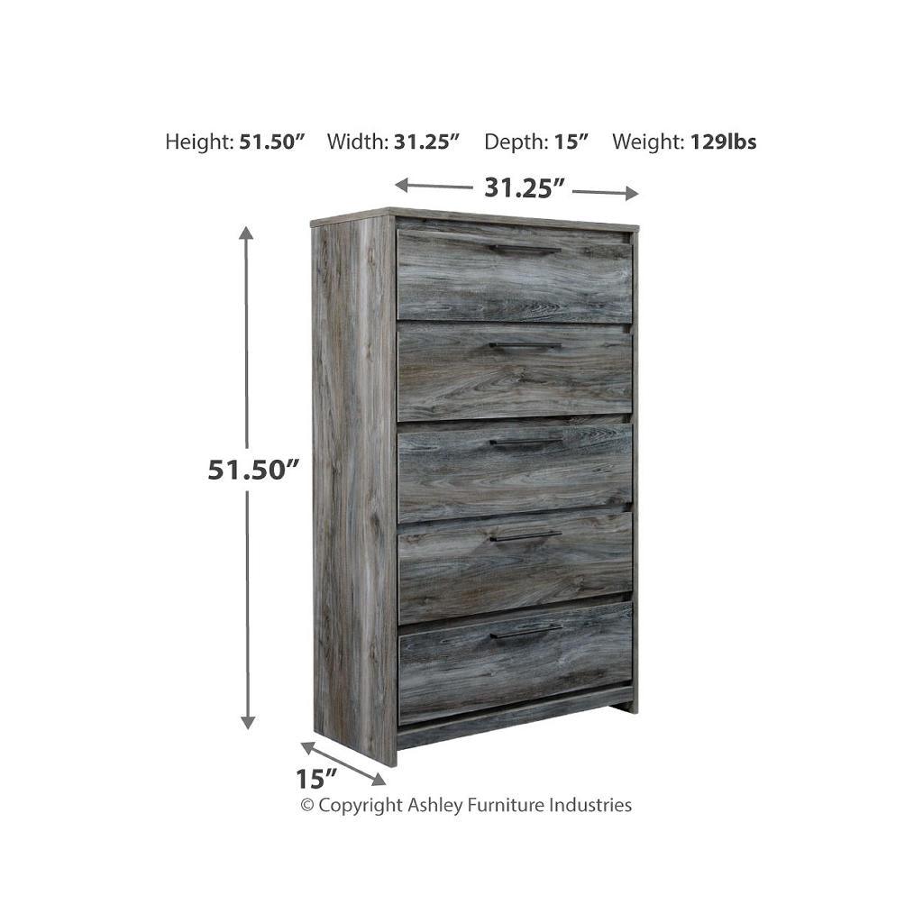 Baystorm Bedroom Set (B37) — King panel storage bed and chest Signature Design by Ashley® Uncategorized