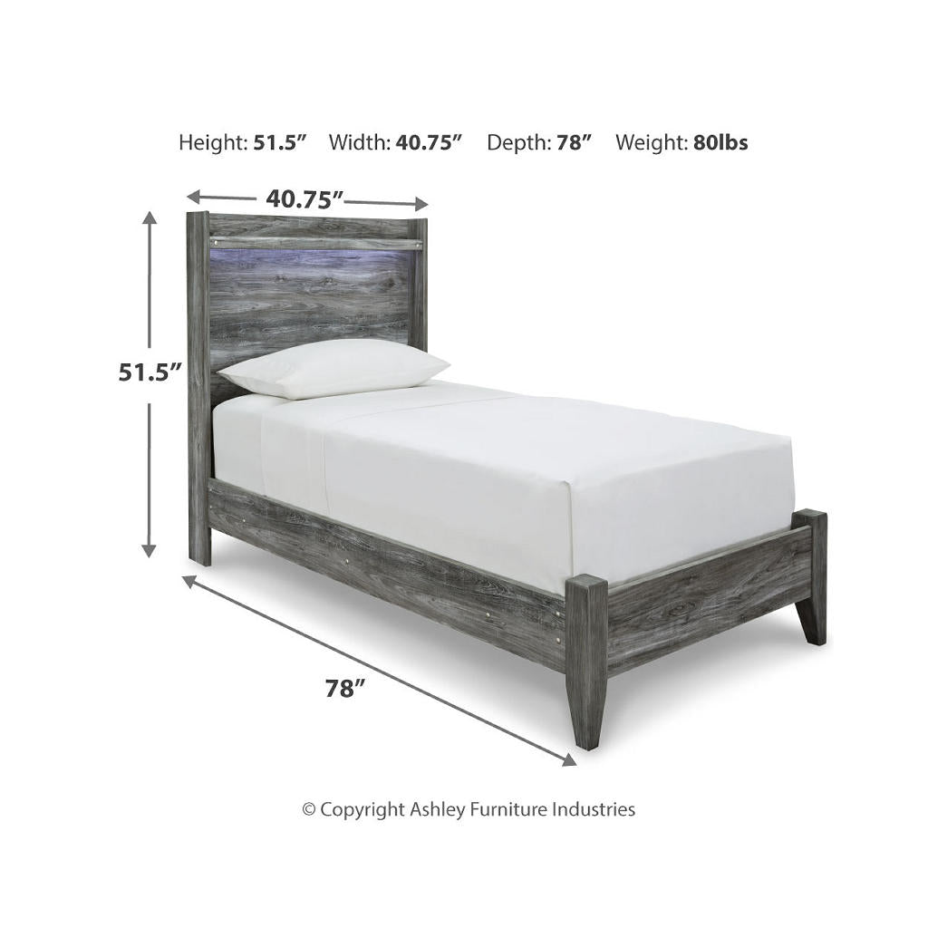 Baystorm Twin Panel Bed, Dresser, Mirror and Nightstand Signature Design by Ashley® Uncategorized