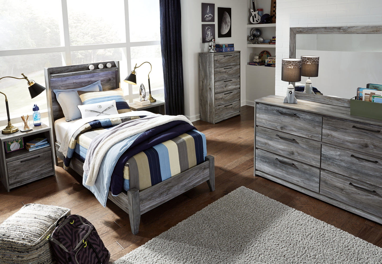 Baystorm Twin Panel Bed