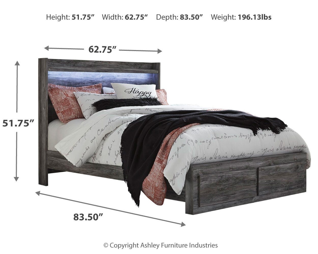 Baystorm Queen Storage Bed, Dresser and Chest — 3-Piece Set Signature Design by Ashley® Bedroom