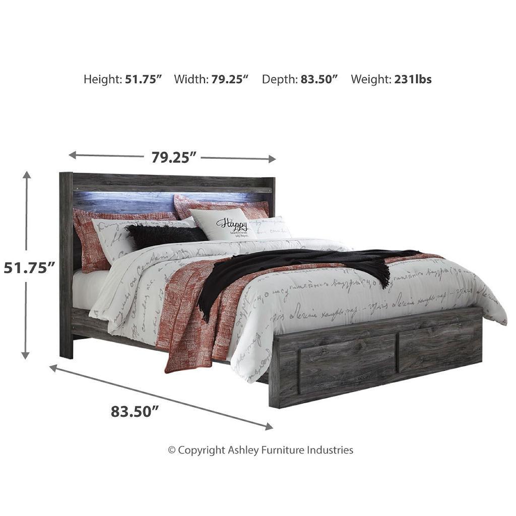 Baystorm Bedroom Set (B37) — King panel storage bed and chest Signature Design by Ashley® Uncategorized