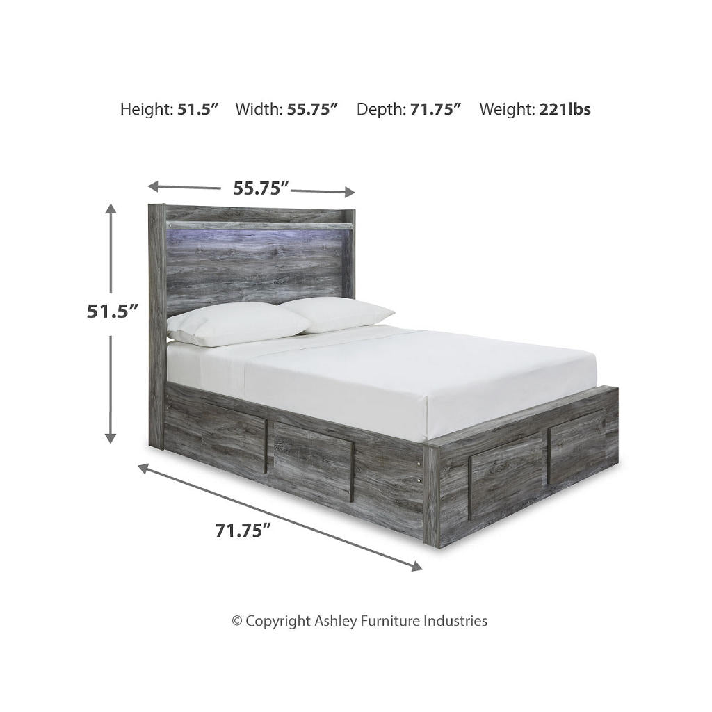 Baystorm Full Panel Bed with 6 Storage Drawers Signature Design by Ashley® Storage