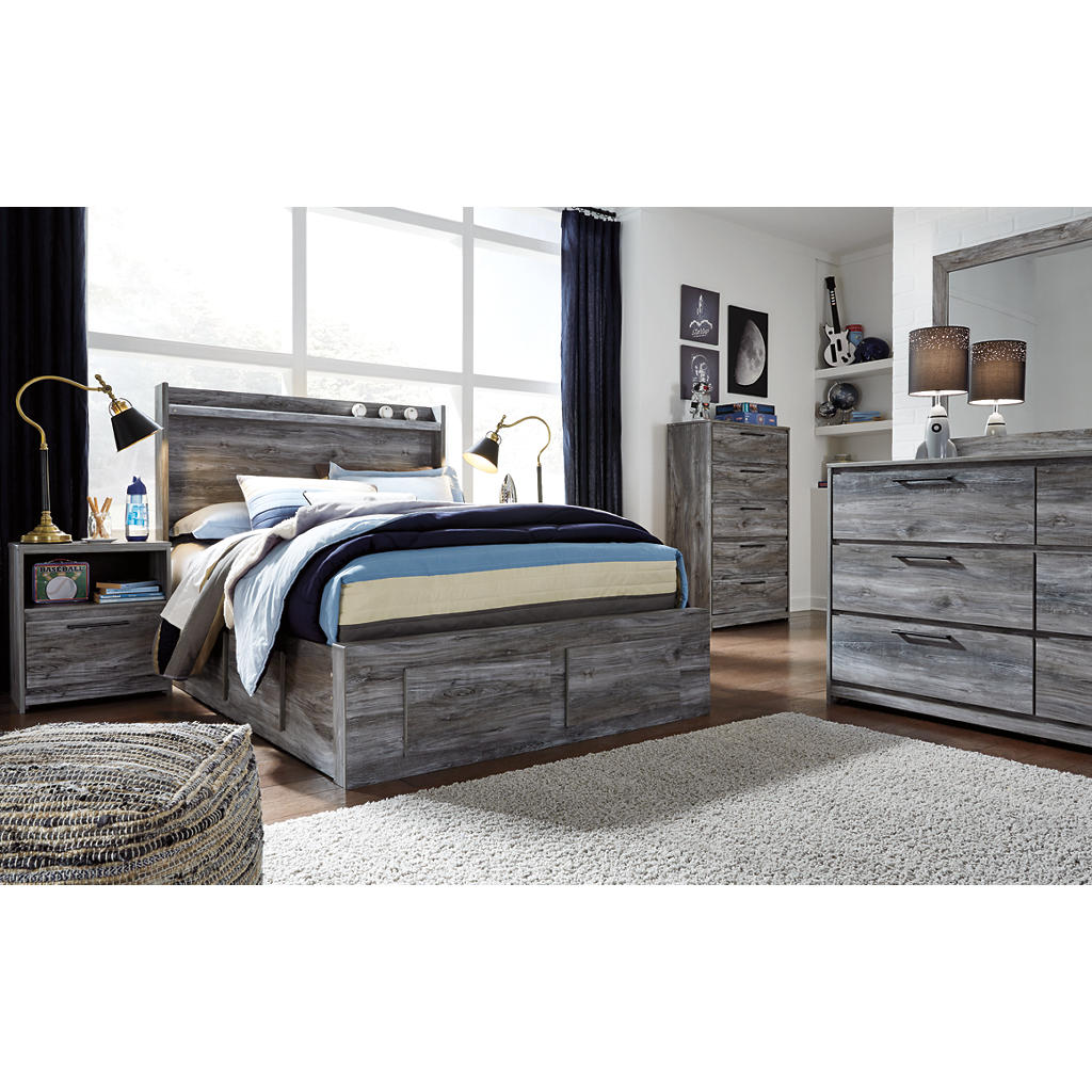 Baystorm Full Panel Bed with 6 Storage Drawers Signature Design by Ashley® Storage