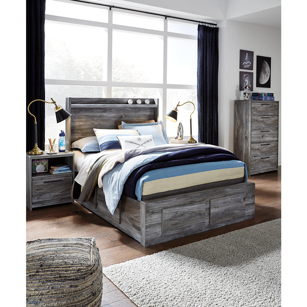 Baystorm Full Panel Bed with 4 Storage Drawers Signature Design by Ashley® Storage