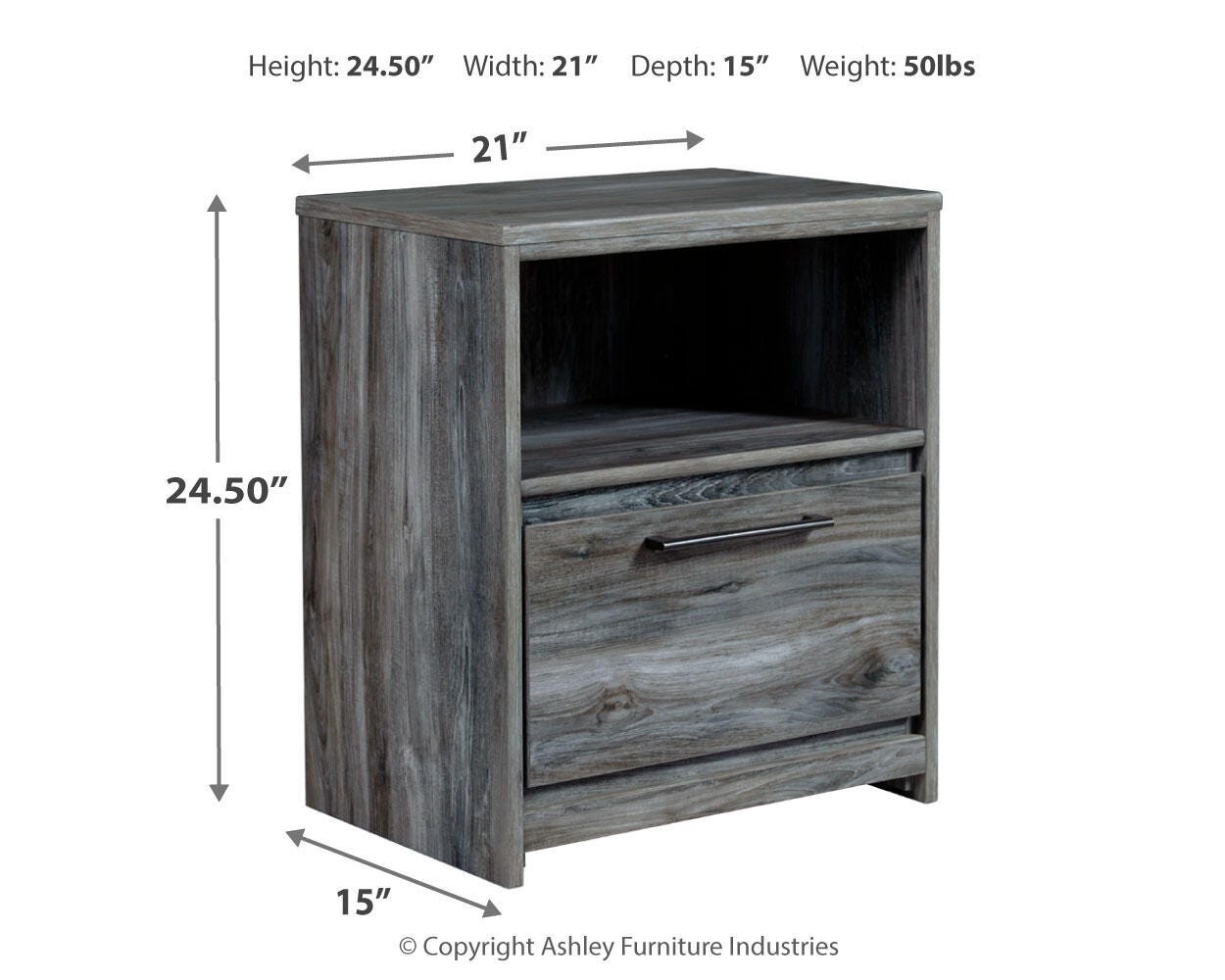Baystorm King Panel Storage Bed, Chest and 2 Nightstands