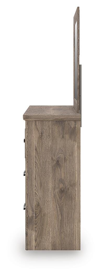 Rusticott King Poster Bed, Dresser, Mirror and Nightstand Signature Design by Ashley® Bedroom