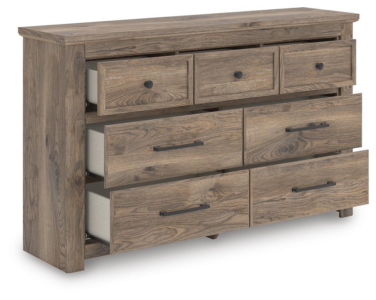 Rusticott Queen Panel Bed, Dresser and Nightstand Signature Design by Ashley® Bedroom