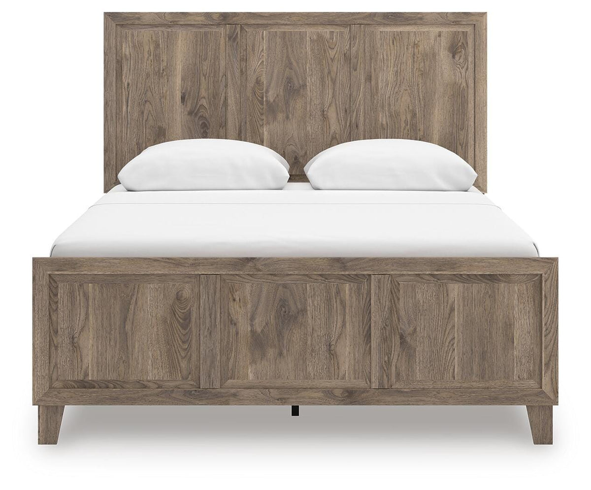 Rusticott Queen Panel Bed, Dresser and Mirror — 3-Piece Set Signature Design by Ashley® Bedroom
