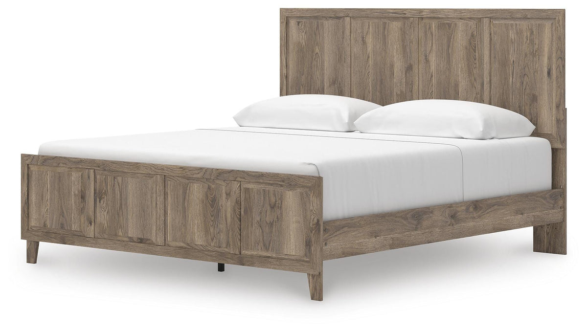 Rusticott King Panel Bed, Dresser, Mirror and Nightstand Signature Design by Ashley® Bedroom