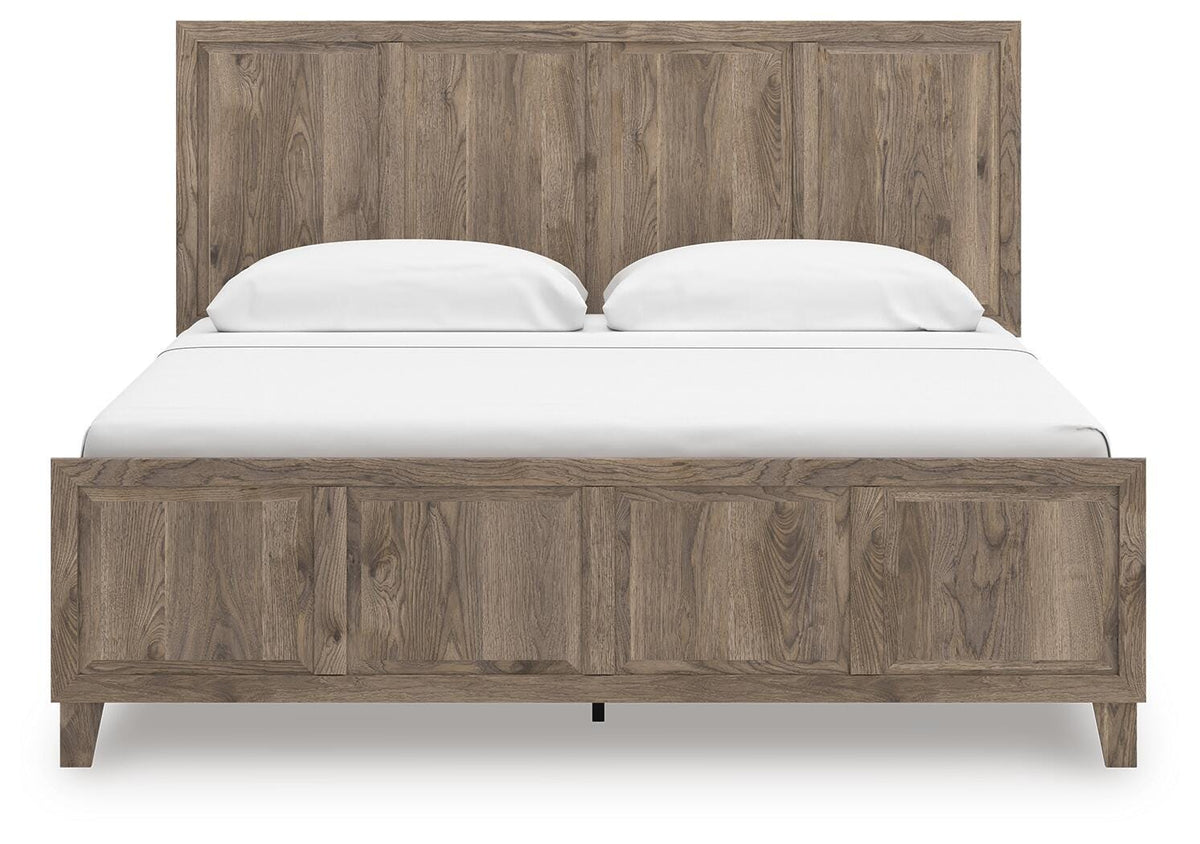 Rusticott King Panel Bed, Dresser, Mirror and Nightstand Signature Design by Ashley® Bedroom