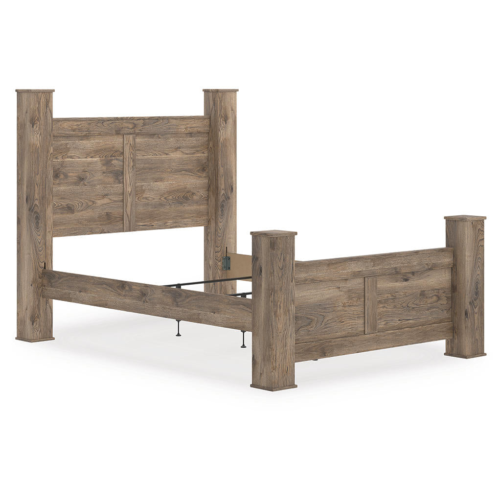 Rusticott Queen Poster Bed Signature Design by Ashley® Bedroom