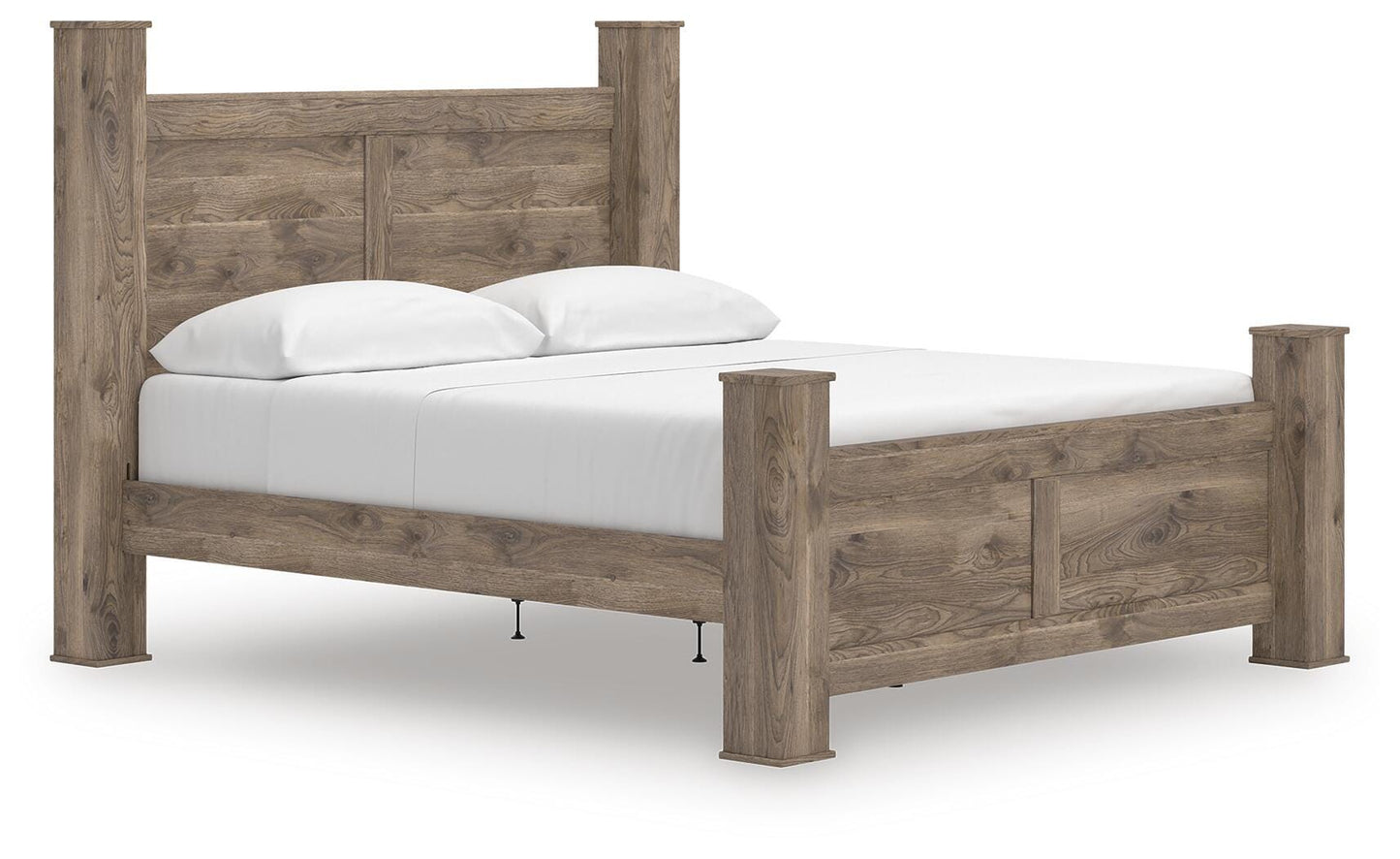 Rusticott King Poster Bed, Dresser, Mirror and Nightstand Signature Design by Ashley® Bedroom
