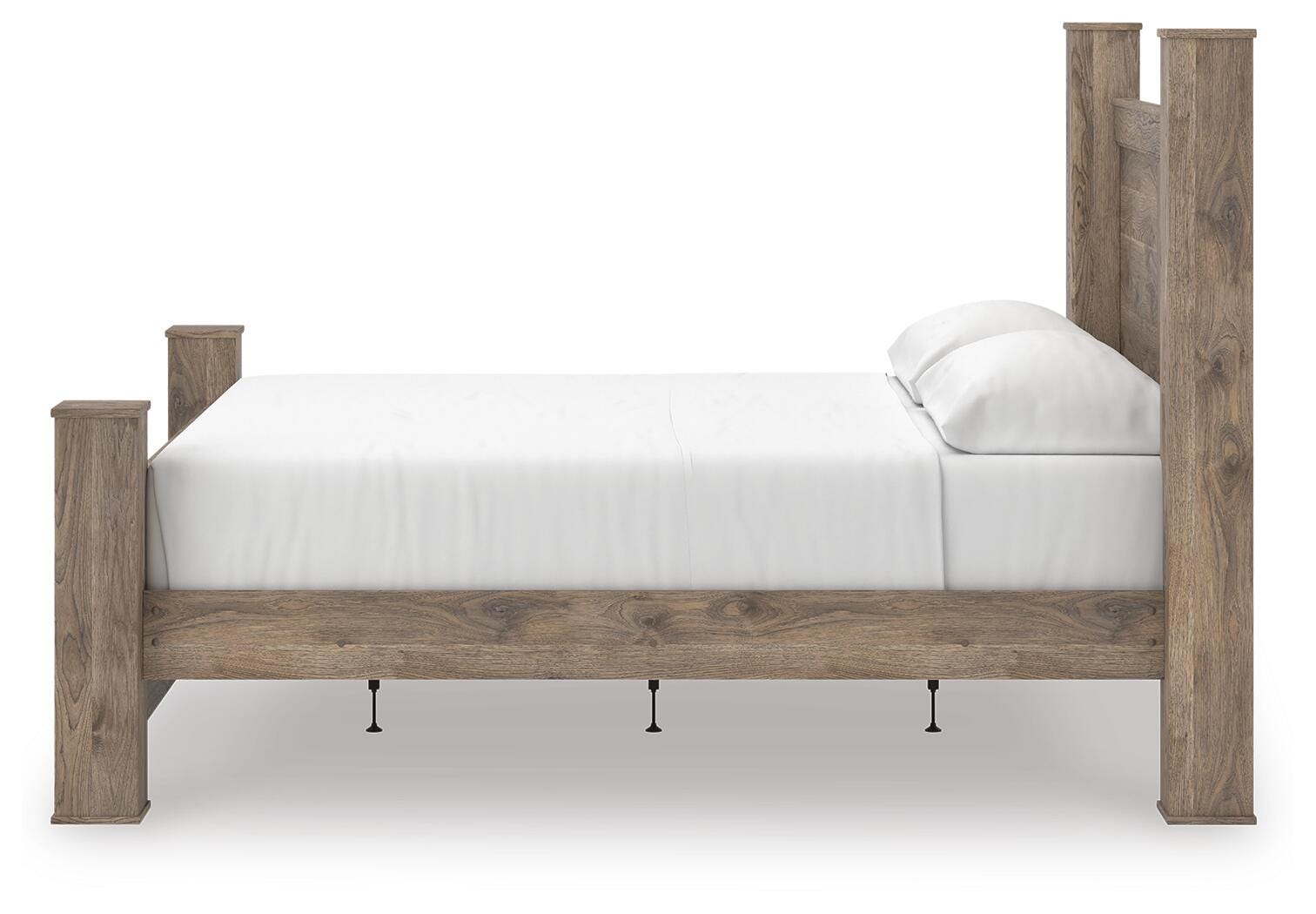 Rusticott King Poster Bed, Dresser, Mirror and Nightstand Signature Design by Ashley® Bedroom