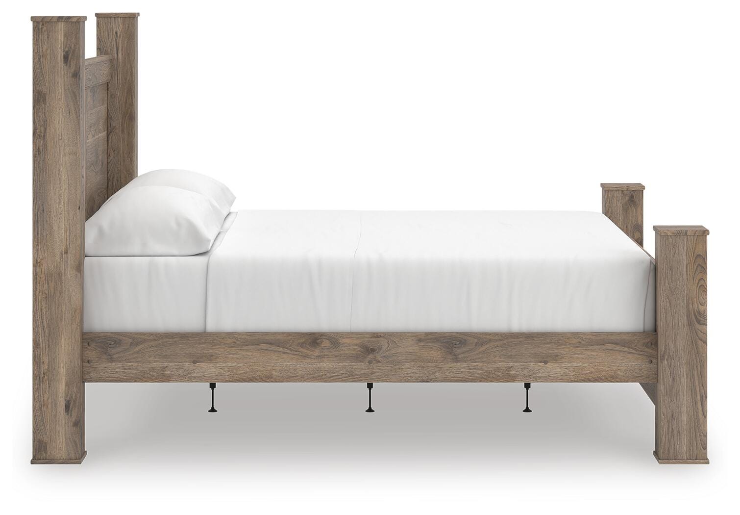 Rusticott King Poster Bed, Dresser, Mirror and Nightstand Signature Design by Ashley® Bedroom