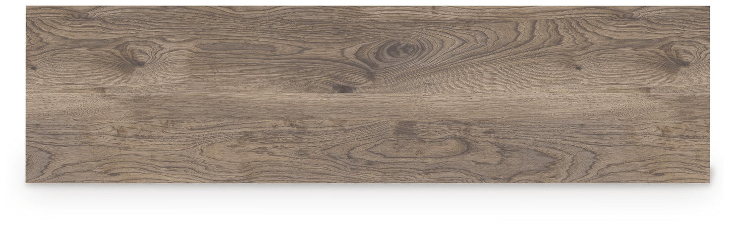 Rusticott Queen Poster Bed, Dresser, Mirror and Nightstand Signature Design by Ashley® Bedroom