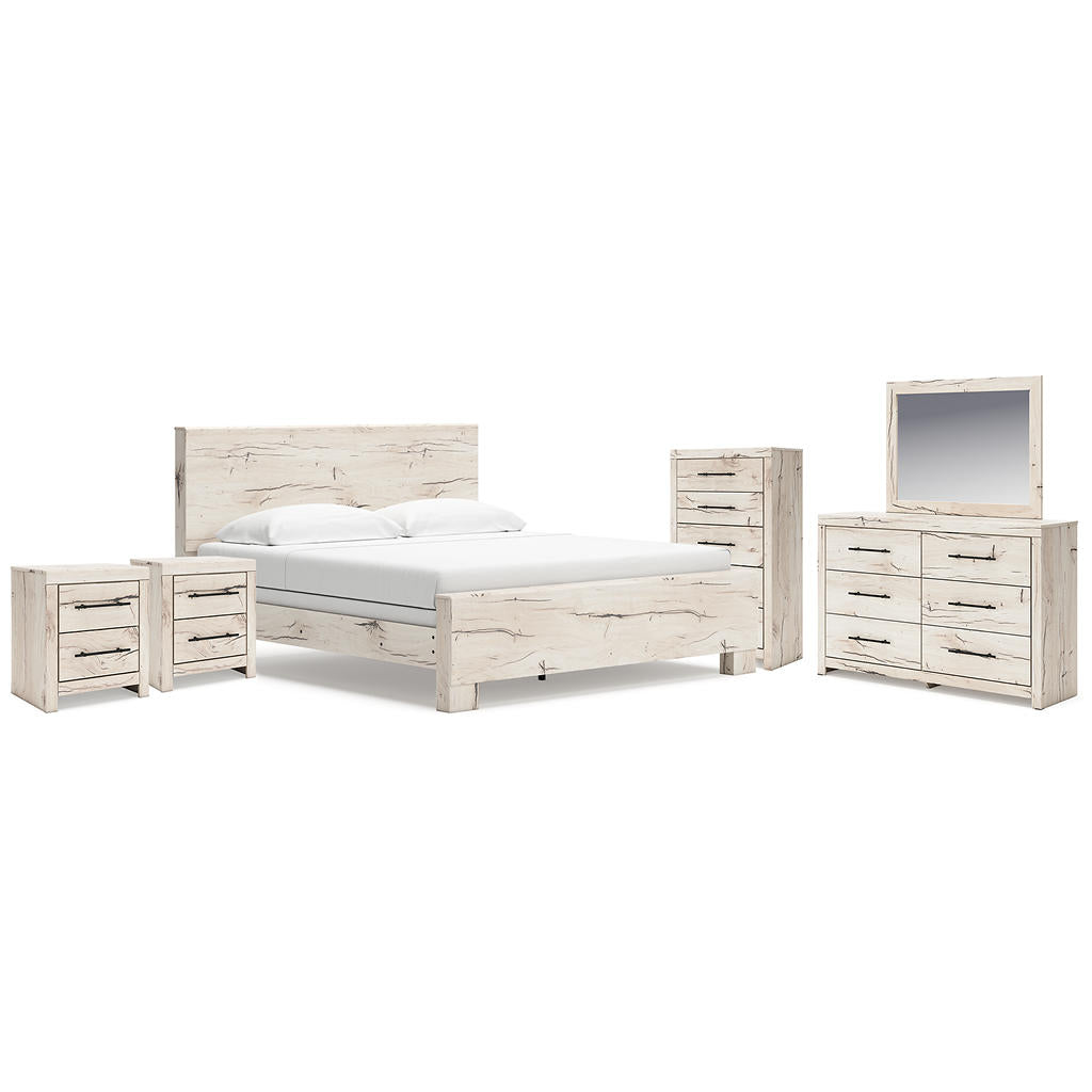 Lawroy King Panel Bed, Dresser, Mirror, Chest and Nightstand Benchcraft® Uncategorized