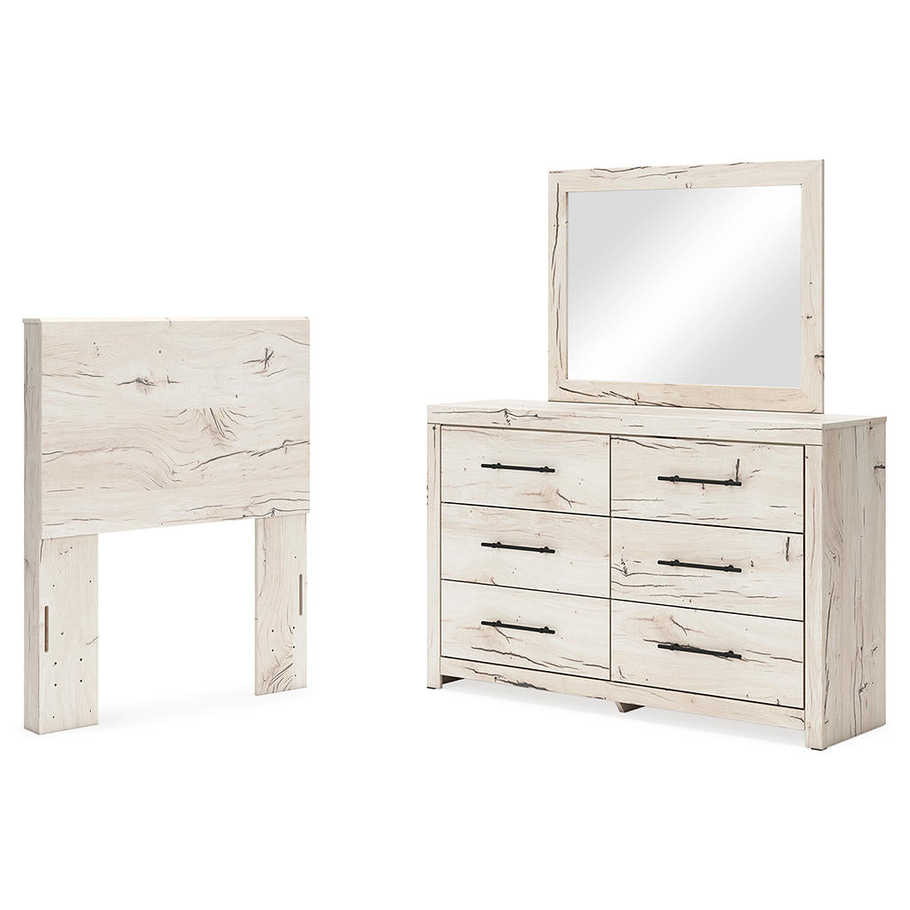 Lawroy Twin Panel Headboard, Dresser and Mirror Benchcraft® Uncategorized