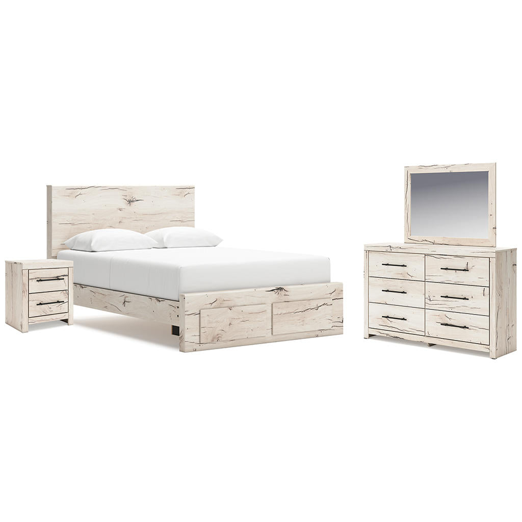 Lawroy Queen Storage Bed, Dresser, Mirror, Nightstand Signature Design by Ashley® Uncategorized
