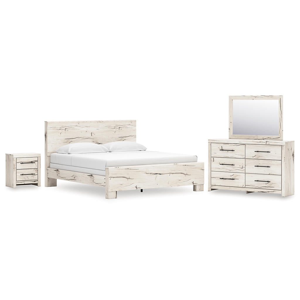 Lawroy King Panel Bed, Dresser, Mirror and Nightstand Benchcraft® Uncategorized