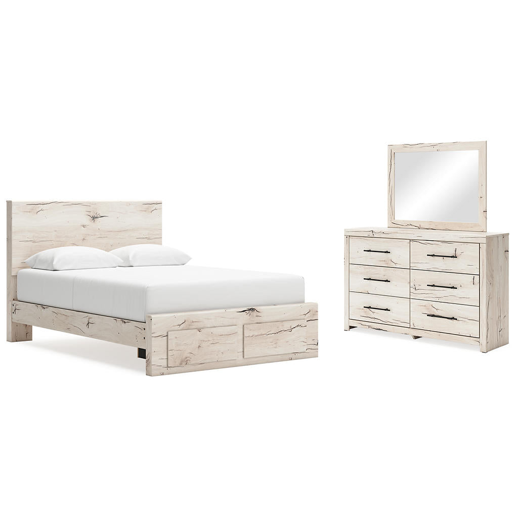 Lawroy Queen Panel Storage Bed, Dresser and Mirror Signature Design by Ashley® Uncategorized