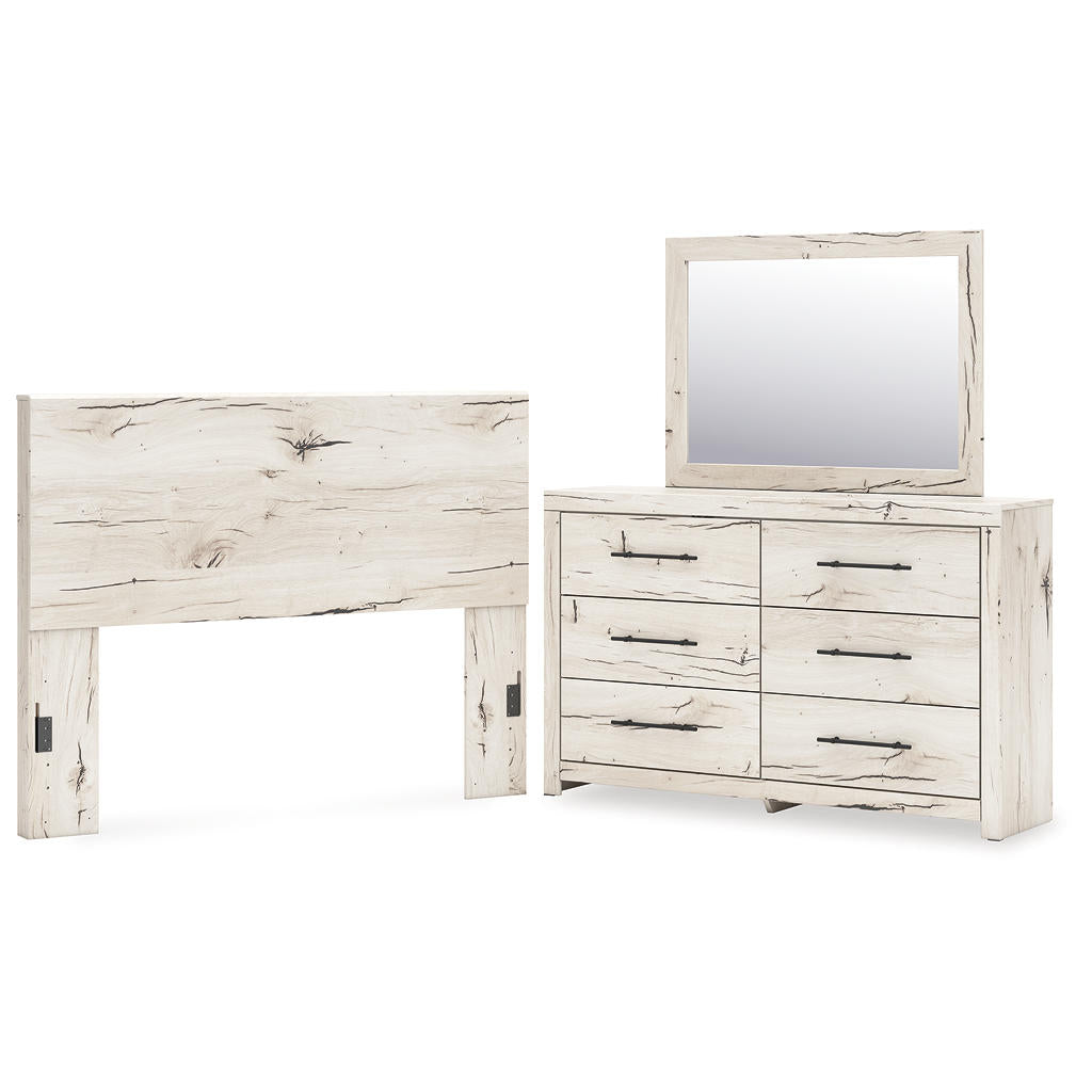 Lawroy Queen Panel Headboard, Dresser and Mirror Benchcraft® Uncategorized
