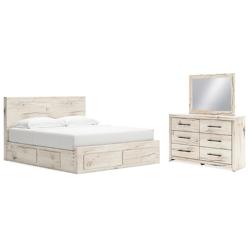 Lawroy King Panel Storage Bed, Dresser and Mirror Signature Design by Ashley® Uncategorized