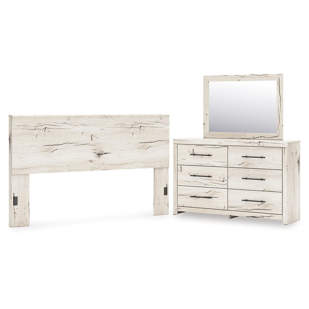 Lawroy King Panel Headboard, Dresser and Mirror Benchcraft® Uncategorized