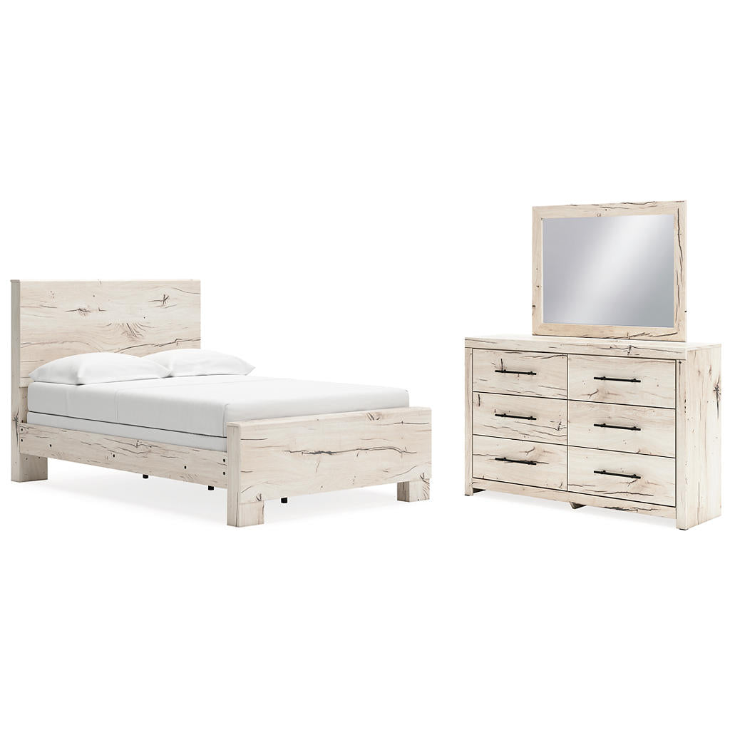 Lawroy Full Panel Bed, Dresser and Mirror Benchcraft® Uncategorized